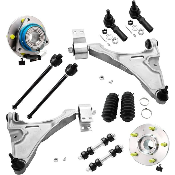 Detroit Axle Front Lower Control Arms Wheel Hubs Suspension Kit