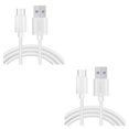 thumbnail image 2 of Sidaley Cable de carga USB C de repuesto para tipo C, línea de datos móviles, línea alámbrica de carga rápida, accesorios de Cable USB C Blanco 1.5 m 2Conjunto, 2 of 6