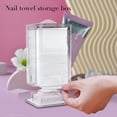 thumbnail image 2 of Transparent Simplicity Cotton Pad Box Plastic Dressing Table Cotton Pad Dispenser for Bedroom, 2 of 8