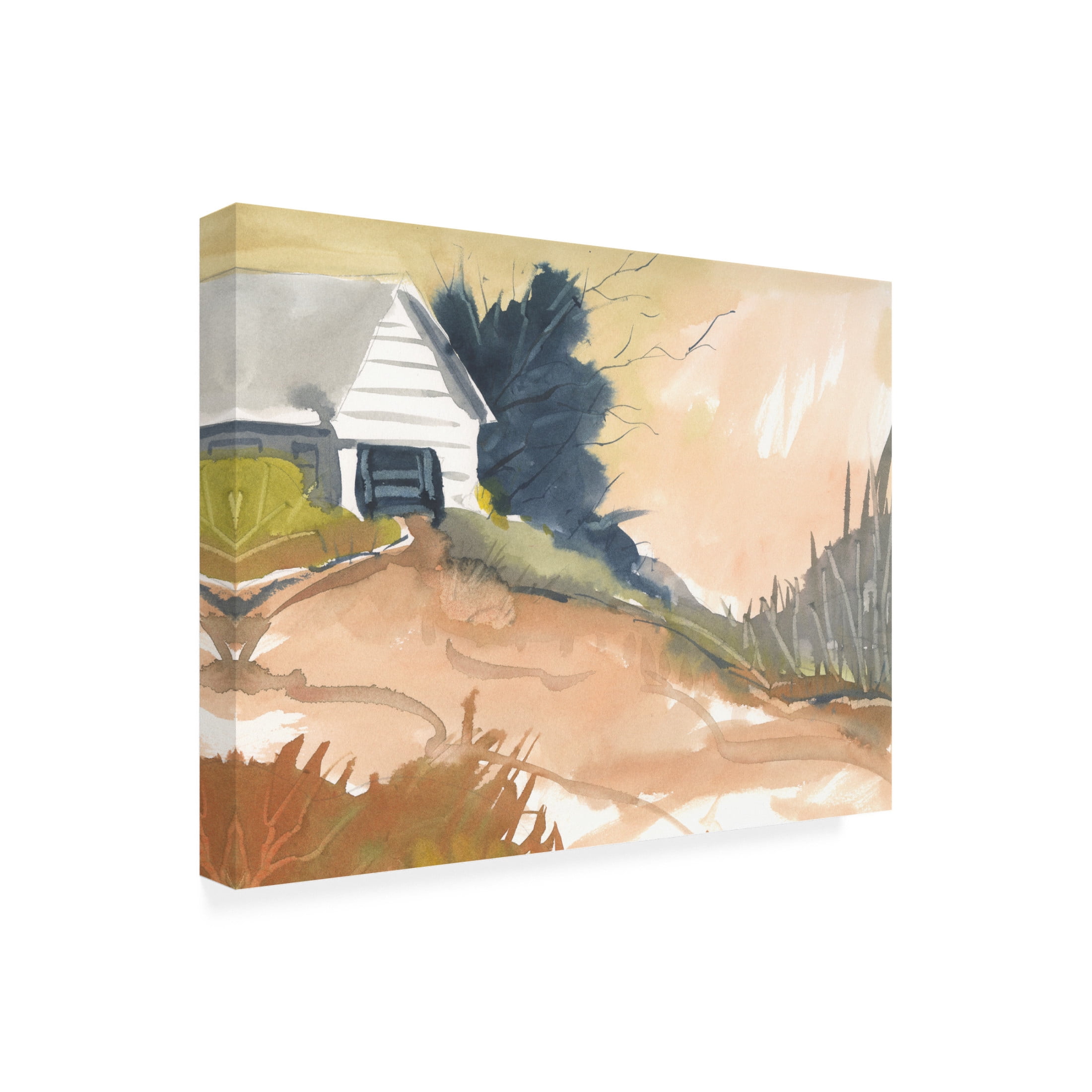 Canvas Wall Art - Randy Noble Fine Art 'Homeward' Wall Art for Living Room, Bedroom, or Office Décor by Trademark Fine Art - 47 x 35 Inches