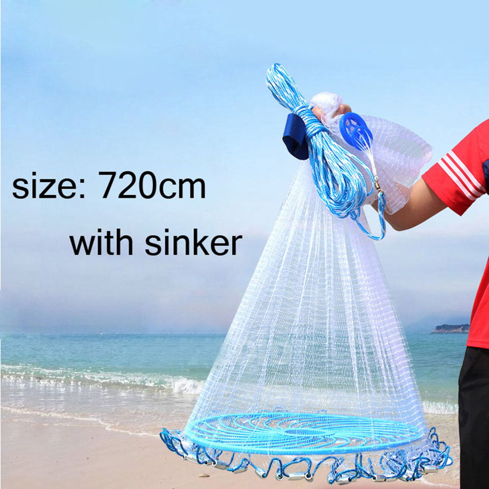 Tomshoo throwing net hand throwing net fourth hand throw net catch fish net  fishing net factory direct fishing net Monofilament line