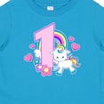 thumbnail image 4 of Inktastic I Am 1 Year Old with Unicorn and Hearts Girls Baby T-Shirt, 4 of 5