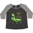 thumbnail image 3 of Inktastic Praying Mantis- Clearly Up to Something Women's Plus Size T-Shirt, 3 of 5
