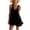 Black, variant on Tqcoqu Summer Mini Dresses for Women,Tie Front Ruffle Hem Sleeveless Mini Beach Dress,2026 Trendy Basic Dresses,Black Women's XS-XXL
