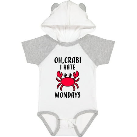 

Inktastic Oh Crab I Hate Mondays Humor Boys or Girls Baby Bodysuit
