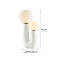 thumbnail image 5 of EMUST Nightstand Eye Protection Lamp Creative Lamp Smooth Finish - White, 5 of 7