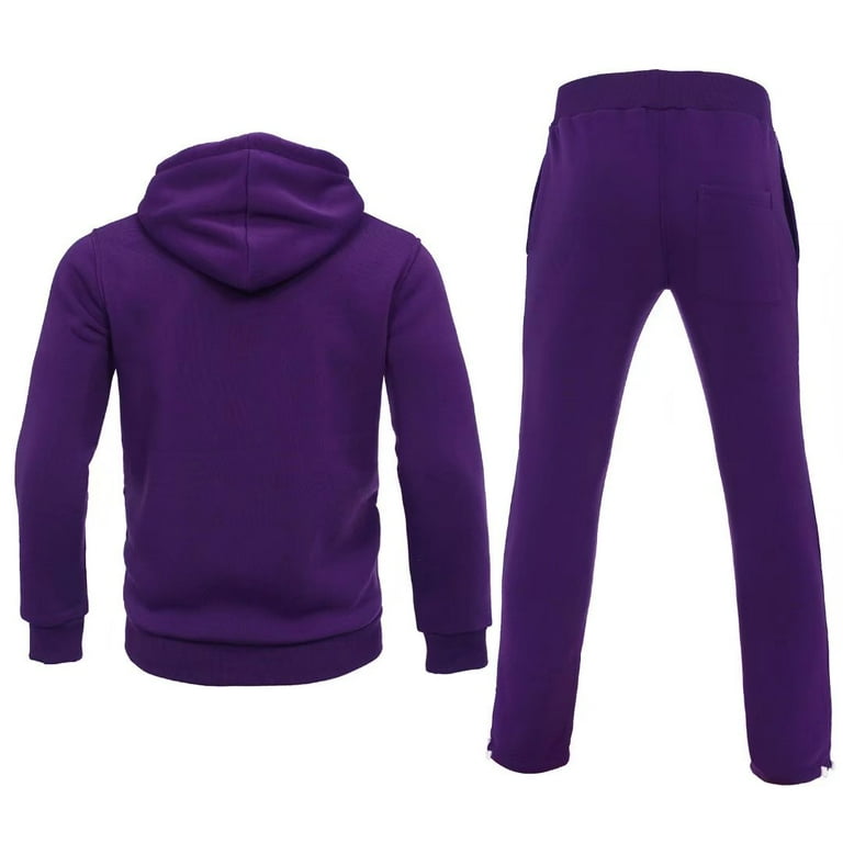 Mens purple sweatsuit new arrivals