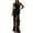 Black, variant on Gspmoly Summer Dress, Fashion Women Summer Solid Shoulder Strapless Ruffle Sleeveless Split Dress Cocktail Dress Prime Deals