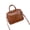 brown, variant on Genuine Cowhide Leather Bag,Crocodile Embossed,Convertible Crossbody Shoulder Bag