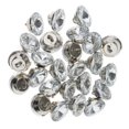 thumbnail image 1 of Botón de cristal 18 mm plateado Perfecl Botones de tapicería 2X25 piezas para decoración de tapicería de sofá, 1 of 8