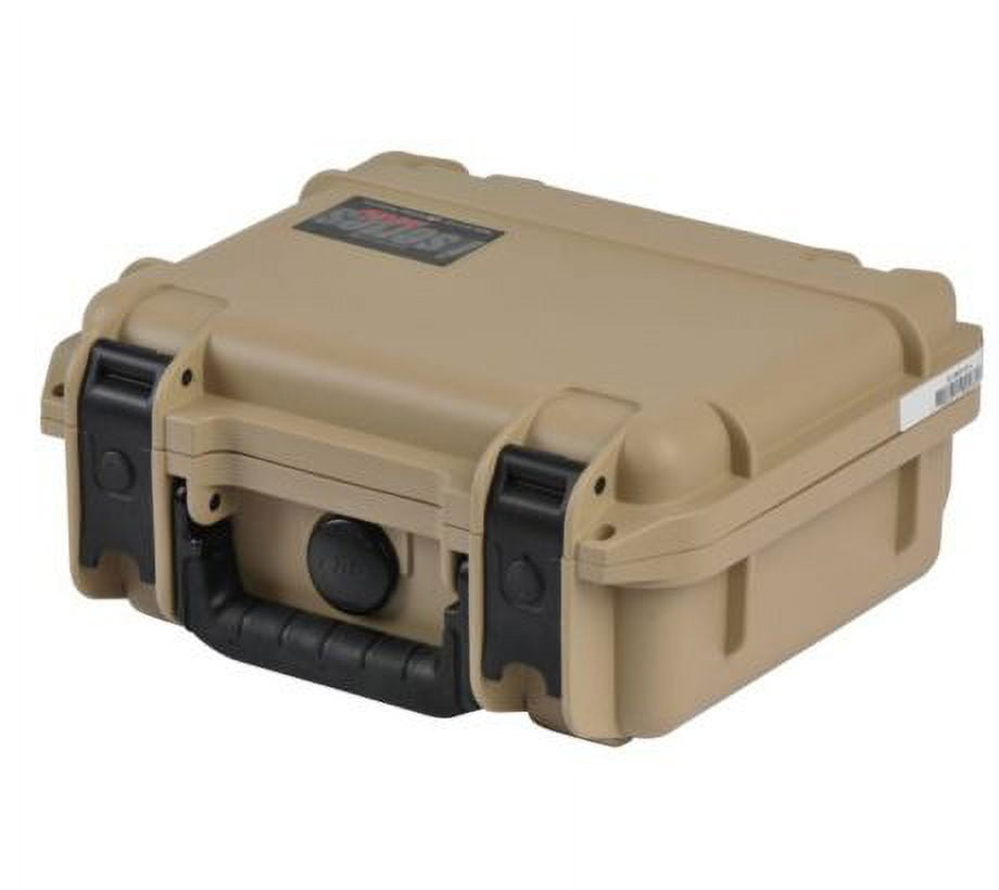 SKB iSeries 9"x7"x4" Tan Firearm Case with Layered Foam, Durable Protective Gun Case (3i-0907-4T-L)