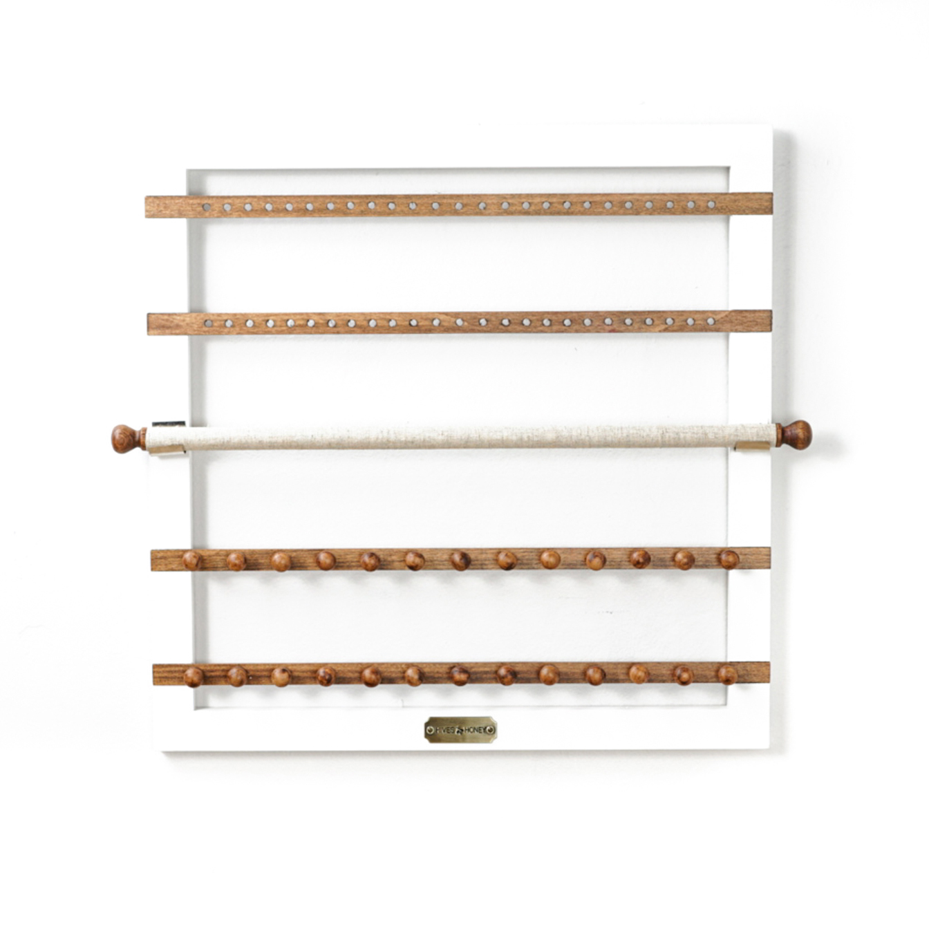 Hives and Honey Karli White Jewelry Frame for Women