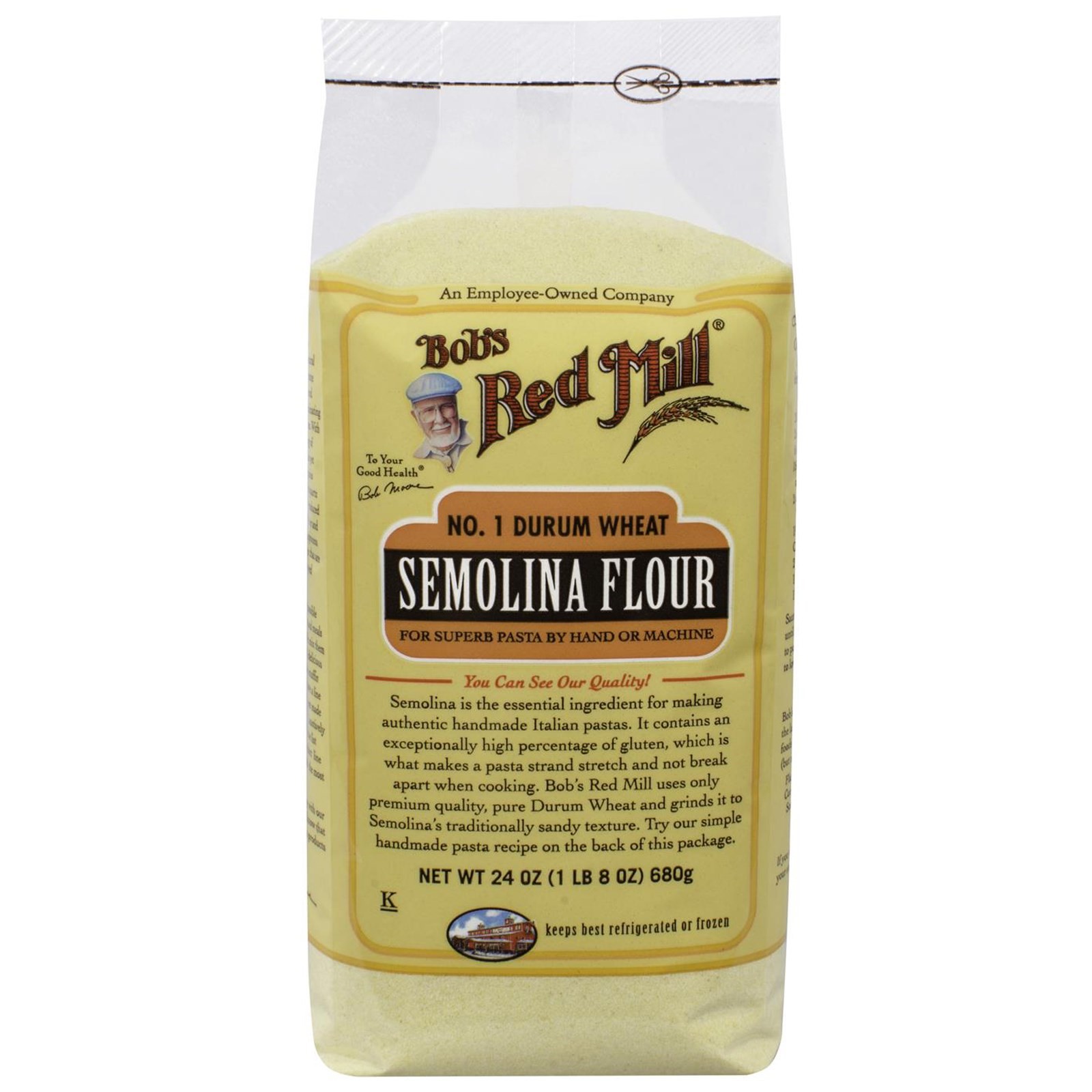 Bob's Red Mill, Semolina Flour, 24 oz (pack of 1)