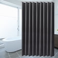 thumbnail image 4 of Cortina de baño, cortina de baño duradera, impermeable, a prueba de moho, a prueba de luz, cortina de baño con ganchos, diseño fácil de usar, 4 of 8