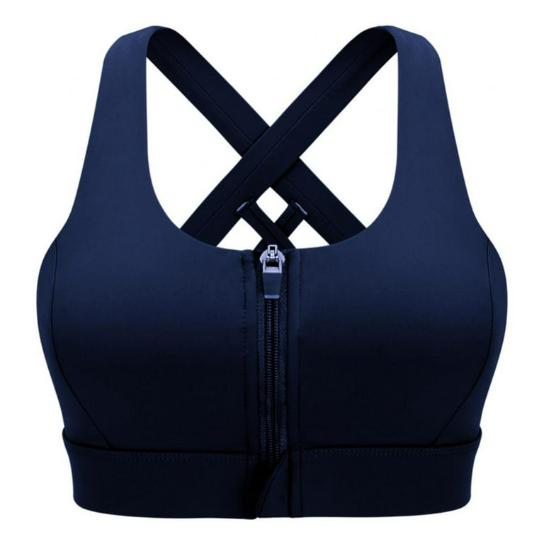 Women Push Up Sports Bra Padded Wirefree Shockproof Sports Tops Fitness Gym  Yoga Sports Vest Brassiere 