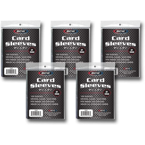 BCW Standard Card Sleeves - 5 pk