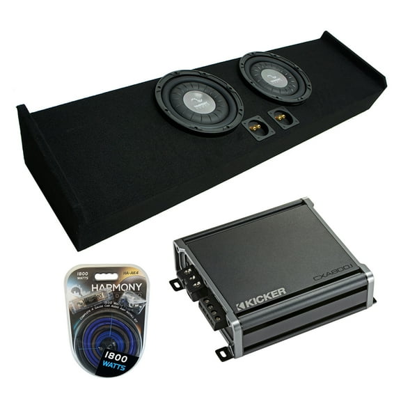 2009-2015 Ford F-150 Super Crew Truck Harmony F124 Dual 12" Sub Box & CXA800.1
