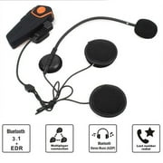 Bt-S2 1000M Motorcycle Helmet Headset Motorbike Riders Intercom Black Black
