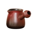 thumbnail image 1 of Tetera de cerámica, tetera, tetera de hojas sueltas, duradera con mango lateral para hervir agua caliente, para acampar, regalo para amantes del té , 380ml mayimx Tetera, 1 of 9
