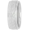 thumbnail image 2 of Mens Cobalt Step Edge Hammered Finish Wedding Band - Mens Ring, 2 of 4