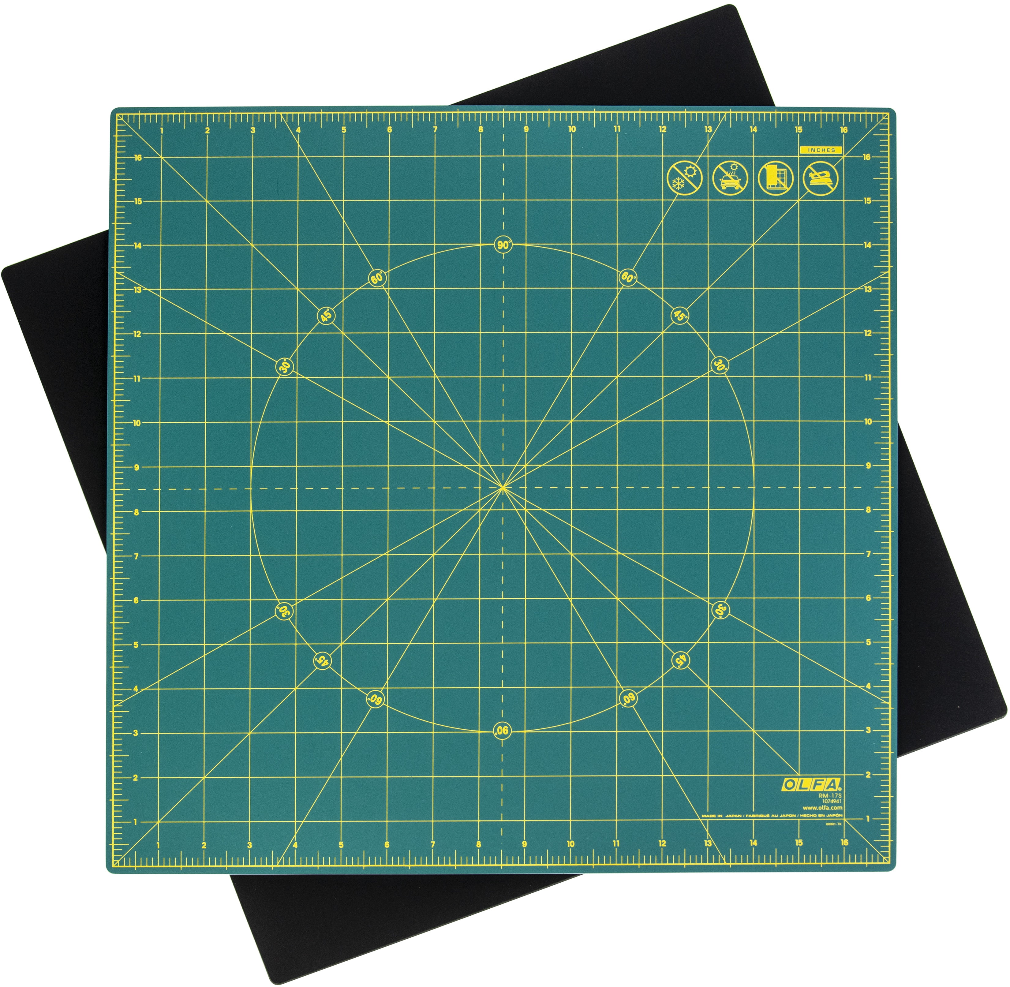 OLFA Spinning Rotary Mat 17"X17"-