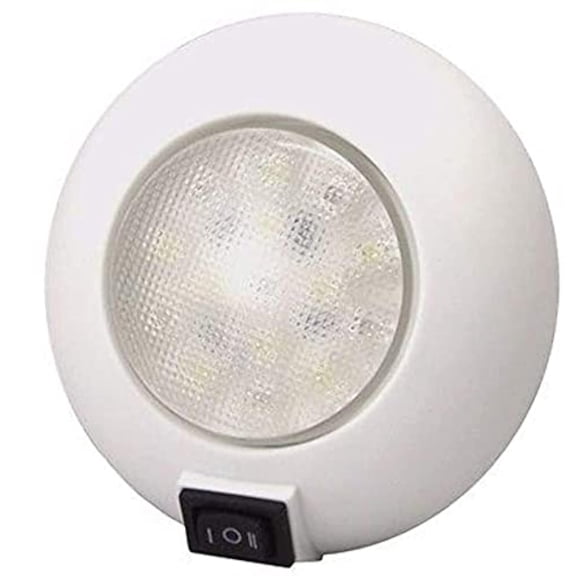 New Led Surface Mount Dome Light t-h Marine Led51830dp Dia. 4" LEDs 9 White / 6 Red