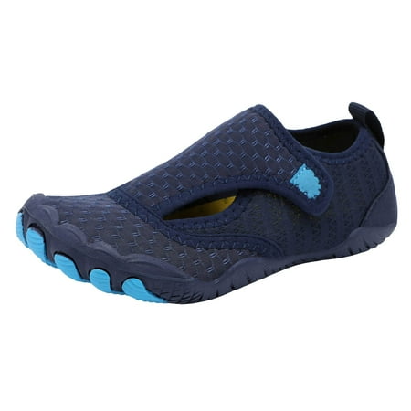 GEWSEY Kids Sneakers Baby Boys Girls Shoes Non-Slip Rubber Sole Sneakers First Walking Toddler Crib Shoes Dark Blue 15.5