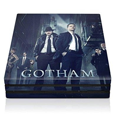 controller gear gotham cast alley - ps4 pro console skin - officially licensed by warner bros - playstation
