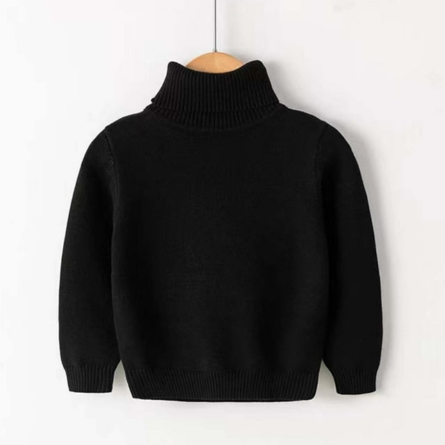 Toddler Kids Boys Girls Shirts Solid Color Round Neck Long Sleeve