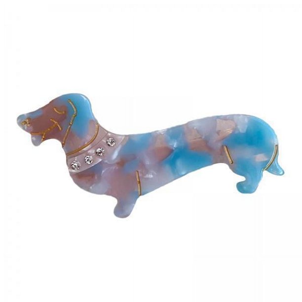 6xanimal clips de cabello Dachshund Peilpins para mujeres amantes de los perros de las mujeres regetos lindos clips de de perro para traje de cabello delgado 6 piezas