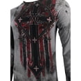 thumbnail image 5 of Xtreme Couture By Affliction Men's Long Sleeve T-shirt Liberty Crusade, 5 of 8