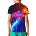 thumbnail image 3 of New Demon Geometry Dash Youth Kids Fashion T-Shirt Graphic Short Sleeve Shirt Tees Teenage T-Shirt For Boy Girl, 3 of 9