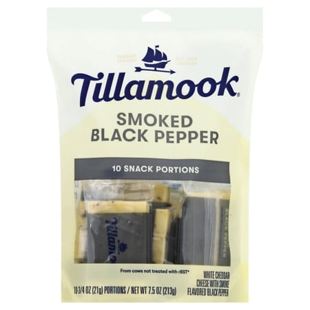 SMOKED BLACK PEPPER WHITE CHEDDAR CHEESE