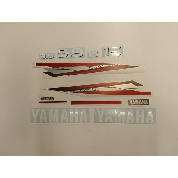 411 Decals Aftermarket Replacement for Yamaha 9.9hp and 15hp (1998-2001) Outboard Decal Sticker Set