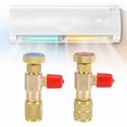 thumbnail image 5 of 2 Pcs Adaptateur de Valve Réfrigérante Outil de Climatisation Valve de Sécurité pour Liquide R410A R22 Réfrigérant Adaptateur de Sécurité 1/4 Pouces pour Outil Domestique, 5 of 5
