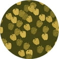 thumbnail image 1 of Ahgly Company Machine Washable Indoor Round Transitional Chocolate Brown Area Rugs, 3' Round, 1 of 7