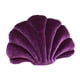 thumbnail image 4 of Almohadas de concha marina hechas a mano, suaves, regalo para el hogar, almohada decorativa rellena violeta profundo, 4 of 9