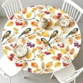 thumbnail image 2 of Fall Pumpkin Round Tablecloth Thanksgiving Harvest Outdoor Tablecloth Waterproof Table Cover for Picnic Dinner Party Decor 47 In D, 2 of 6