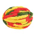 thumbnail image 3 of Hilo de lana gruesa de poliéster voluminoso para tejer cojines, alfombras y mantas de ganchillo Rojo amarillo verde, 3 of 9