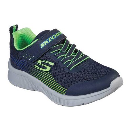 Skechers Kids Boys' MICROSPEC-GORZA Sneaker, Navy/Lime, 1 Medium US Little Kid (B07TS8WQLX)