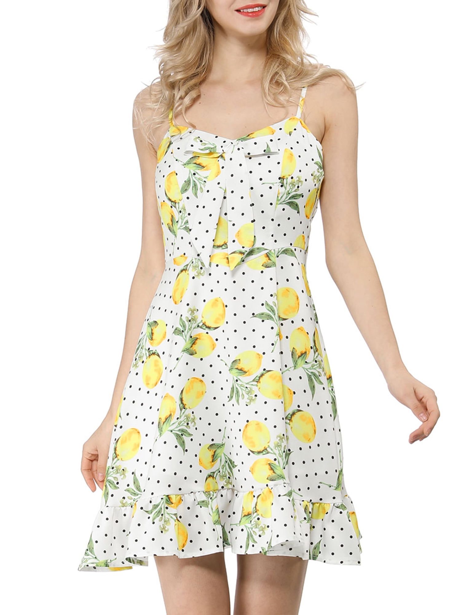 lemon cocktail dress