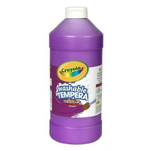 Pintura Tempera Lavable Crayola, Pintura Violeta Púrpura para Niños, Botella de Squeeze de 32 Onzas