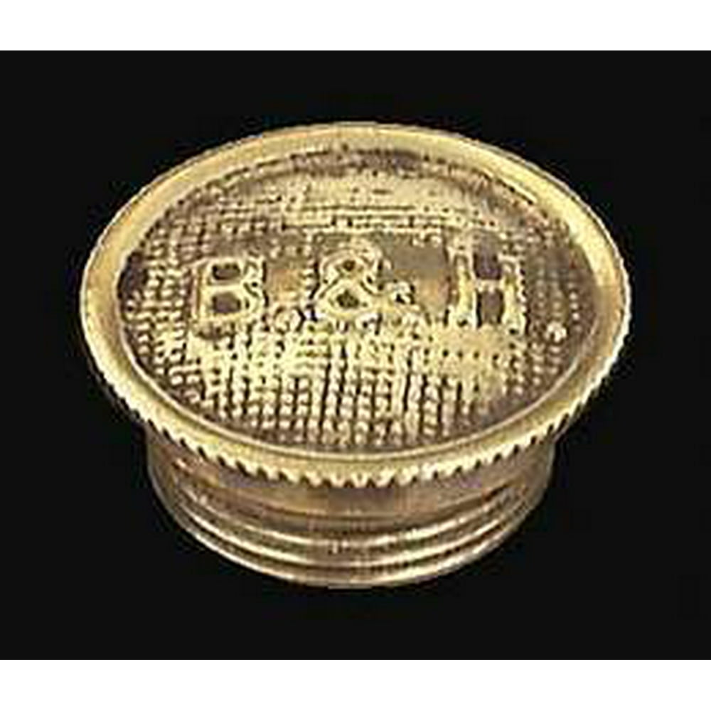 Solid Brass B & H Oil Lamp Filler Cap For B & H Oil/Kerosene Lamps