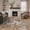 ARA1392-ECHO, variant on KUETH Doormat 2x3 Machine Washable Entryway Rugs Distressed Medallion Vintage Print Blue Throw Rug for Bedroom Living Room Aesthetic, Non Slip Carpet with Gripper