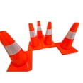 thumbnail image 5 of Phasa Paquete de 5 Conos PVC Naranja 45cm Vial Seguridad Reflejante, 5 of 5