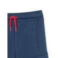 thumbnail image 2 of Wonder Nation Toddler Boys French Terry Cargo Joggers, Sizes 12M-5T, 2 of 3