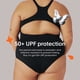 thumbnail image 5 of Traje de baño de una pieza KNIX Kt a prueba de fugas UPF 50+ negro M, 5 of 5
