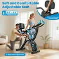 thumbnail image 3 of LNOW 4-in-1 Indoor Cycling Bike Magnetic Stationary Recumbent Exercise Bikes with Seat Adjusatble for Home Cardio Workout 320lb, 3 of 9