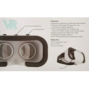 Virtual Reality Headset, VR Headset/Goggles by GEMS Use with iPhone and Android Adjustable Focal Length, Universal Compatibility, Ergonomic Design, A