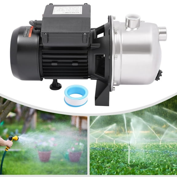 1.2HP 110V Shallow Well Jet Pump, Lawn Irrigation Pump for Home Farm Garden Lawn